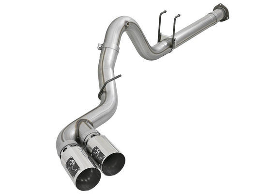 aFe Power 15-16 Ford F250/F350 6.7L Diesel Rebel XD 4in 409 SS DPF-Back Exhaust System - Pol Tips Precision R