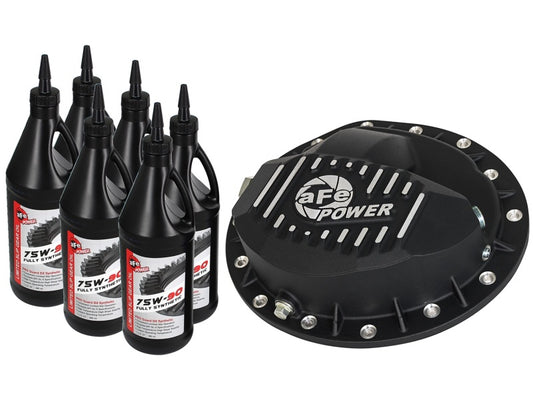 aFe Power Cover Diff Front Machined w/ 75W-90 Gear Oil Dodge Diesel Trucks 03-11 L6-5.9/6.7L Precision R