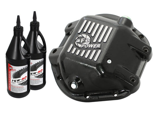 aFe Power Differential Cover Machined Pro Series 97-15 Jeep Dana 44 w/ 75W-90 Gear Oil 2 QT Precision R