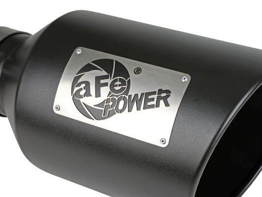 aFe Power MACH Force-Xp 409 Stainless Steel Clamp-on Exhaust Tip Black Precision R