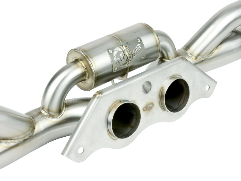 aFe Power MACHForce XP 304 Stainless Secondary Muffler Delete Pipe 14-19 Porsche 911 GT3 3.8L/4.0L Precision R