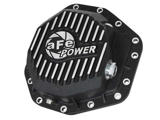 aFe Power Pro Ser Rear Diff Cover Black w/Mach Fins 2017 Ford Diesel Trucks V8-6.7L(td) Dana M275-14 Precision R