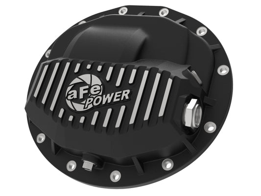 aFe Power Pro Series Rear Differential Cover Black w/ Machined Fins 13-18 RAM Diesel Trucks L6-6.7L Precision R