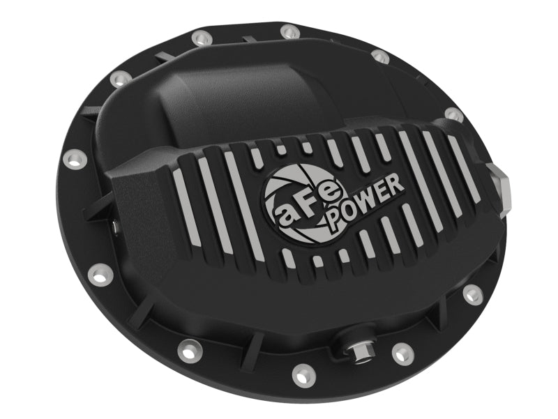 aFe Power Pro Series Rear Differential Cover Black w/ Machined Fins 13-18 RAM Diesel Trucks L6-6.7L Precision R