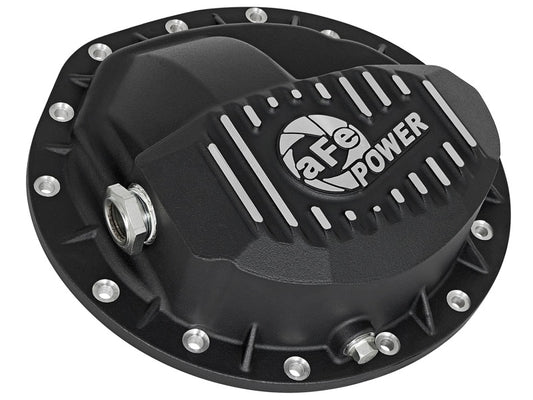 aFe Power Pro Series Rear Differential Cover Black w/Machined Fins 16-17 Nissan Titan XD(AAM 9.5-14) Precision R