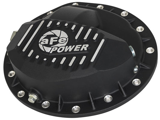 aFe Power Pro Series Rear Differential Cover Black w/Machined Fins 16-17 Nissan Titan XD(AAM 9.5-14) Precision R