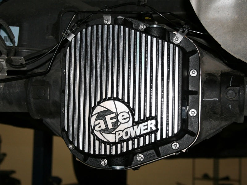 aFe Power Rear Diff Cover (Machined) 12 Bolt 9.75in 97-16 Ford F-150 w/ Gear Oil 4 QT Precision R