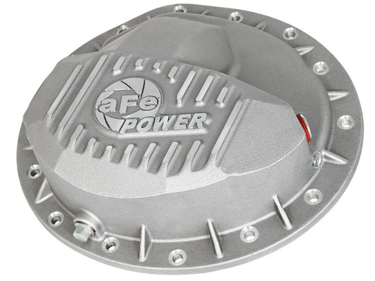 aFe Power Rear Differential Cover Raw w/Machined Fins Street Ser. 16-17 Nissan Titan XD (AAM 9.5-14) Precision R