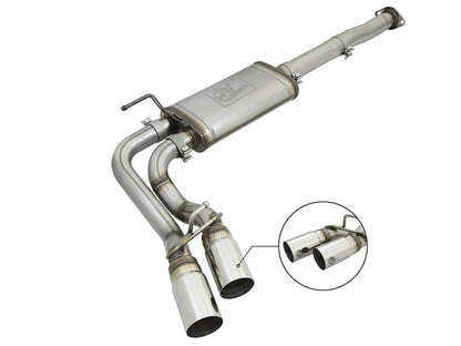 aFe Power Rebel Series 3in SS Cat-Back Exhaust w/ Polished Tips 2005-2015 Toyota Tacoma V6-4.0L Precision R