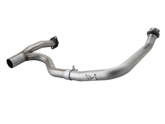 aFe Power Twisted Steel Y-Pipe Stainless Steel 2.5in 12-14 Jeep Wrangler V6 3.6L Precision R