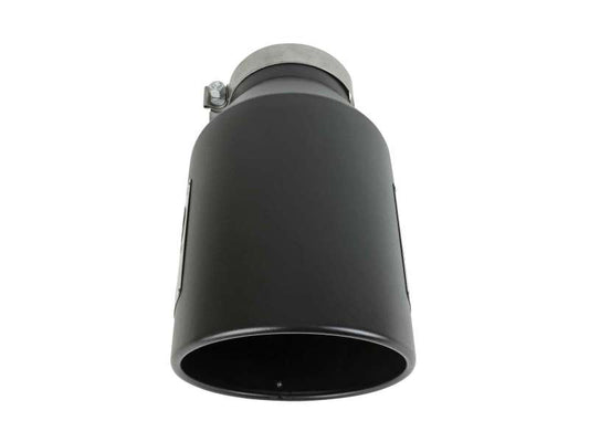 aFe Power Universal 5in Inlet 8in Outet MACH Force-XP Clamp-On Exhaust Tip - Black Precision R