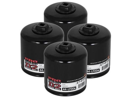 aFe Pro GUARD D2 Oil Filter 74-08 Dodge Gas Truck V6 3.9L/V8 4.7L/5.7L/5.2L/5.9L/V10 8.3L/8.0L (4pk) Precision R