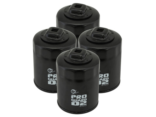 aFe Pro GUARD D2 Oil Filter 99-14 Nissan Trucks / 01-15 Honda Cars (4 Pack) Precision R