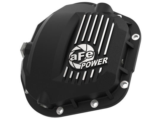 aFe Pro Series Dana 60 Front Differential Cover Black w/ Machined Fins 17-20 Ford Trucks (Dana 60) Precision R