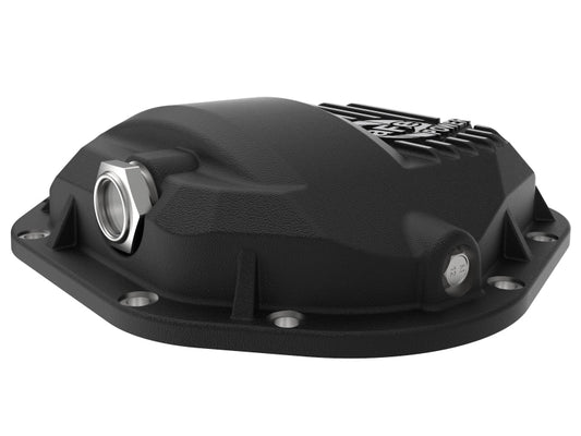 aFe Pro Series Dana 60 Front Differential Cover Black w/ Machined Fins 17-20 Ford Trucks (Dana 60) Precision R