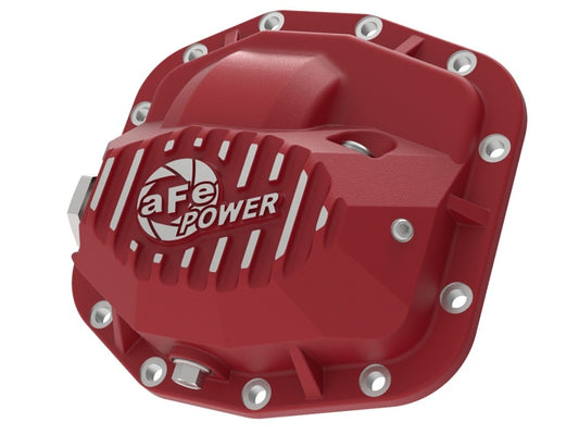 aFe Pro Series Front Differential Cover Red 2018+ Jeep Wrangler (JL) V6 3.6L (Dana M186) Precision R