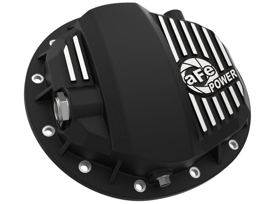 aFe Pro Series GMCH 9.5 Rear Diff Cover Black w/Mach Fins & Gear Oil 19-20 GM Silverado/Sierra 1500 Precision R