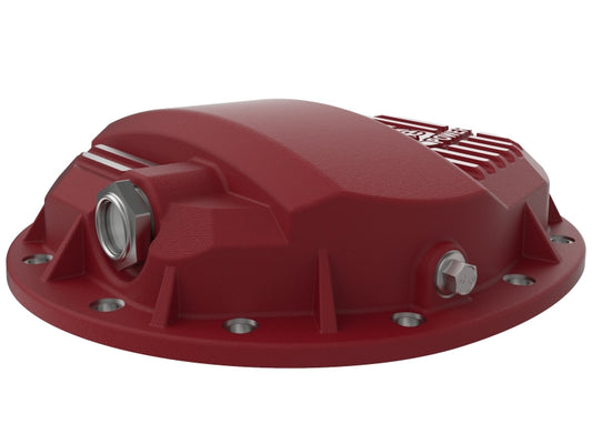 aFe Pro Series GMCH 9.5 Rear Diff Cover Red w/ Machined Fins 19-20 GM Silverado/Sierra 1500 Precision R