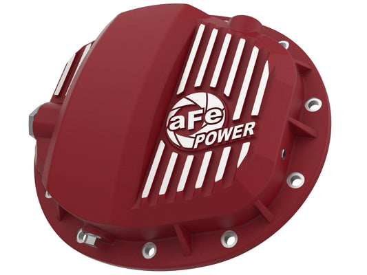 aFe Pro Series GMCH 9.5 Rear Diff Cover Red w/ Machined Fins 19-20 GM Silverado/Sierra 1500 Precision R