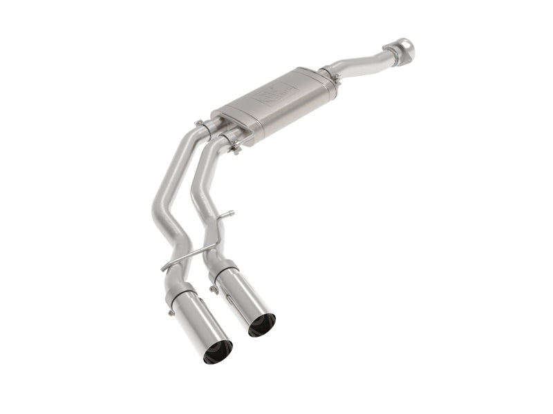 aFe Rebel 3in 409 SS Cat-Back Exhaust 2021 Ford F-150 V6 2.7L/3.5L (tt)/V8 5.0L w/ Polished Tips Precision R