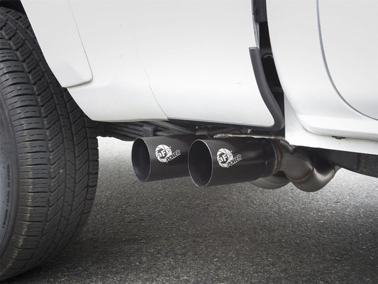 aFe Rebel Exhausts Cat-Back SS 16 Toyota Tacoma V6-3.5L w/ Black Tips Precision R