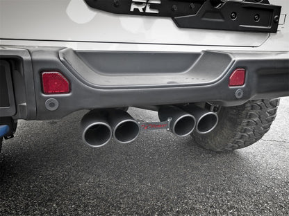 aFe Rebel Series 2.5in. 304 SS C/B Exhaust System 2018 Jeep Wrangler (JL) V6-3.6L - Black Tip Precision R