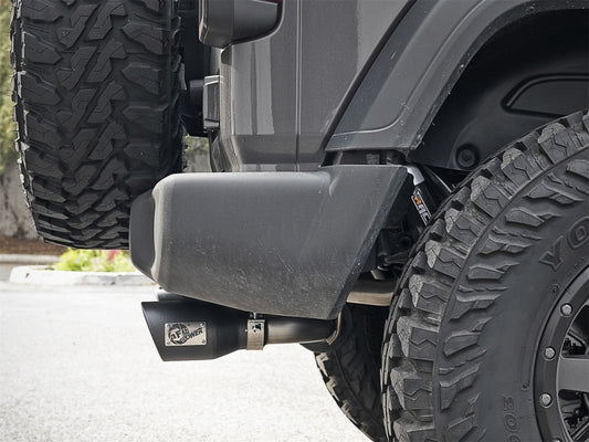 aFe Rebel Series 2.5in 304 SS Cat-Back Exhaust w/ Black Tips 2018+ Jeep Wrangler (JL) V6 3.6L Precision R