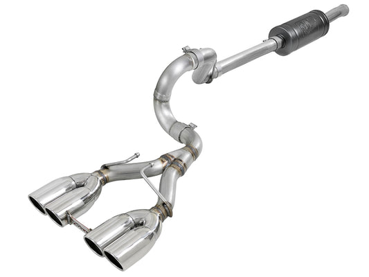 aFe Rebel Series 2.5in 304 SS Cat-Back Exhaust w/ Polished Tip 18-20 Jeep Wrangler (JL) Precision R