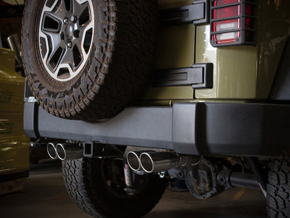 aFe Rebel Series 2.5in 409 SS Axle-Back Exhaust Polished 07-18 Jeep Wrangler (JK) V6-3.6L/3.8L Precision R