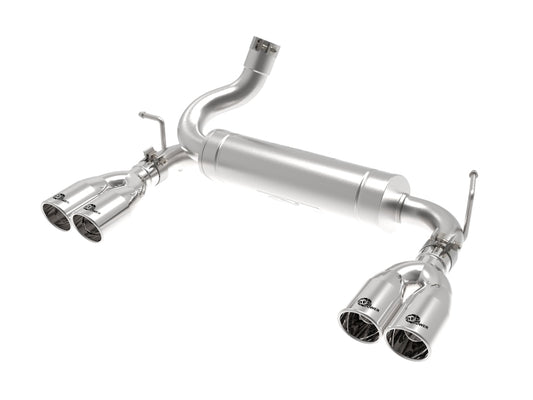 aFe Rebel Series 2.5in 409 SS Axle-Back Exhaust Polished 07-18 Jeep Wrangler (JK) V6-3.6L/3.8L Precision R