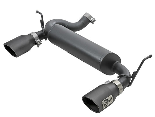 aFe Rebel Series 2.5in 409 SS Axle-Back Exhaust w/ Black Tips 2007+ Jeep Wrangler (JK) V6 3.6L/3.8L Precision R