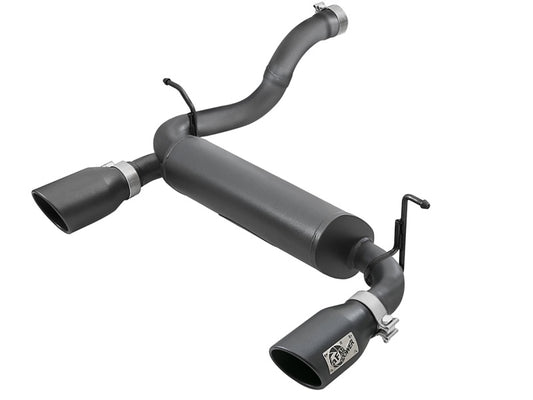 aFe Rebel Series 2.5in 409 SS Axle-Back Exhaust w/ Black Tips 2018+ Jeep Wrangler (JL) V6 3.6L Precision R