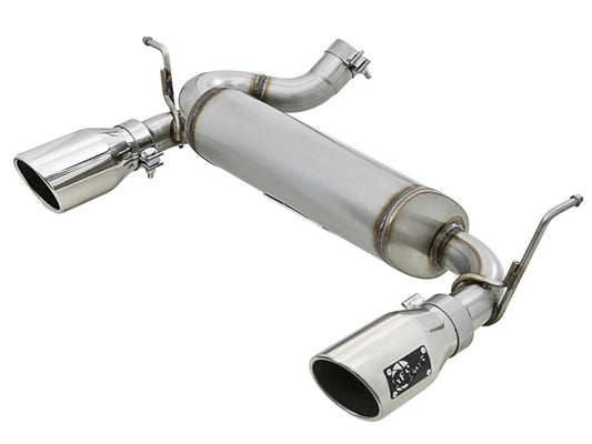 aFe Rebel Series 2.5in 409 SS Axle-Back Exhaust w/Polished Tips 07+ Jeep Wrangler (JK) V6 3.6L/3.8L Precision R