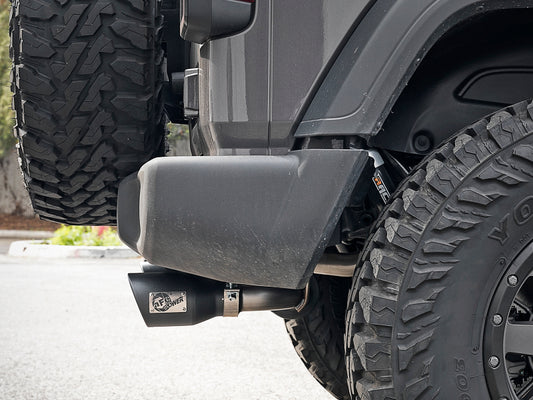 aFe Rebel Series 2.5in 409 SS Cat-Back Exhaust w/ Black Tips 18-19 Jeep Wrangler (JL) V6 3.6L Precision R