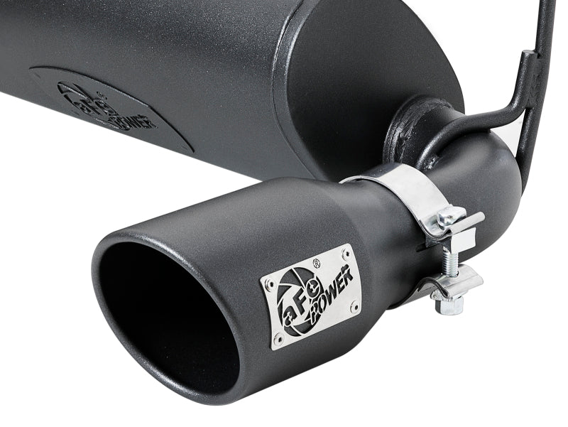 aFe Rebel Series 2.5in 409 SS Cat-Back Exhaust w/ Black Tips 18-19 Jeep Wrangler (JL) V6 3.6L Precision R