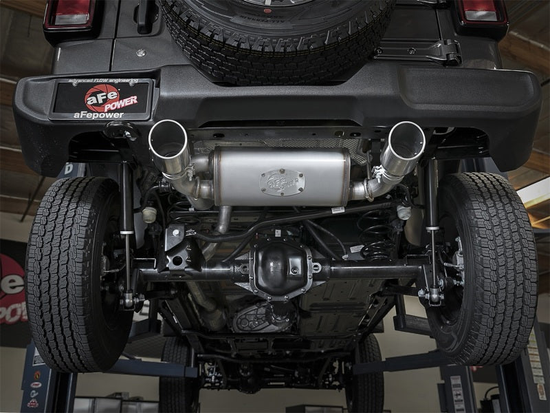 aFe Rebel Series 2.5in 409 SS Cat-Back Exhaust w/ Polished Tips 2018+ Jeep Wrangler (JL) V6 3.6L Precision R