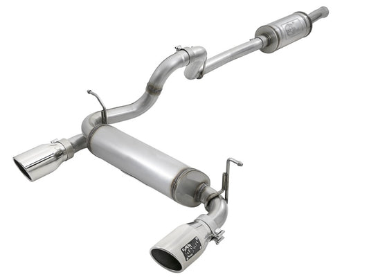 aFe Rebel Series 2.5in 409 SS Cat-Back Exhaust w/ Polished Tips 2018+ Jeep Wrangler (JL) V6 3.6L Precision R