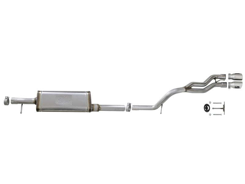 aFe Rebel Series 2.5in SS Cat-Back Exhaust w/ Polished Tip 07-18 Jeep Wrangler (JK) V6 3.6/3.8L 4dr Precision R