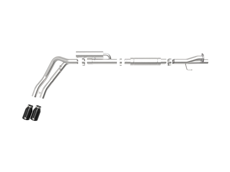 aFe Rebel Series 3in 409 SS Cat-Back Exhaust w/ Black Tips 17-20 Ford F-250/F350 V8 6.2L/7.3L Precision R