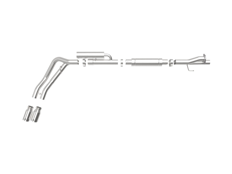 aFe Rebel Series 3in 409 SS Cat-Back Exhaust w/ Polish Tips 17-20 Ford F-250 V8 6.2L Precision R