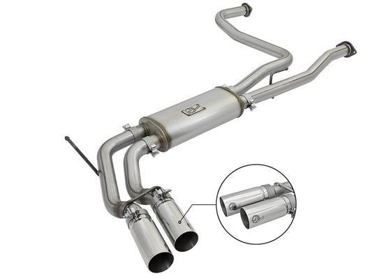 aFe Rebel Series 3in SS Cat-Back Exhaust System w/ Polished Tip 04-15 Nissan Titan V8 5.6L Precision R