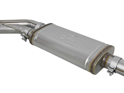 aFe Rebel Series 3in. to 2.5in. 409 SS C/B Exhaust 11-14 Ford F-150 V6-3.5L (tt) - Polished Tip Precision R