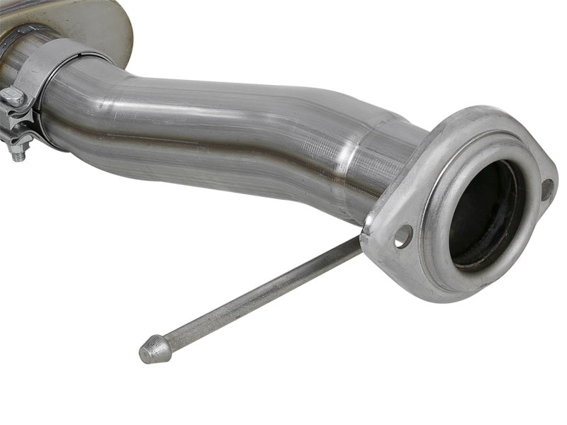 aFe Rebel Series 3in. to 2.5in. 409 SS C/B Exhaust 11-14 Ford F-150 V6-3.5L (tt) - Polished Tip Precision R