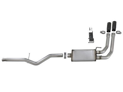 aFe Rebel Series 3in to 2.5in 409 SS Cat-Back Exhaust w/ Black Tips 09-18 GM Silverado/Sierra 5.4L Precision R