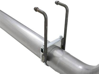 aFe Rebel XD 4in SS Down-Pipe Back Exhaust w/Dual Polished Tips 17-18 Ford Diesel Trucks V8-6.7L(td) Precision R