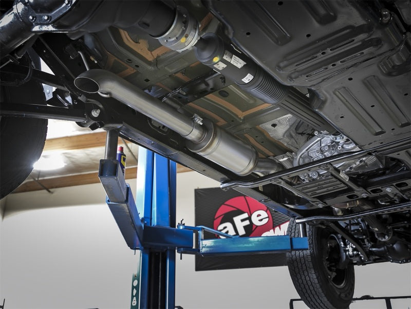 aFe Rock Duster 3in 409 SS Cat-Back Turn-Down Exhaust 2018+ Jeep Wrangler (JL) V6 3.6L Precision R