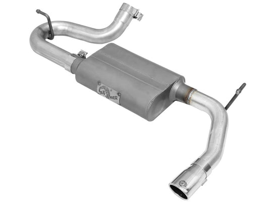 aFe Scorpion 2-1/2in Alum Steel Axle-Back Exhaust w/Polished Tip 07-18 Jeep Wrangler JK V6-3.6/3.8L Precision R