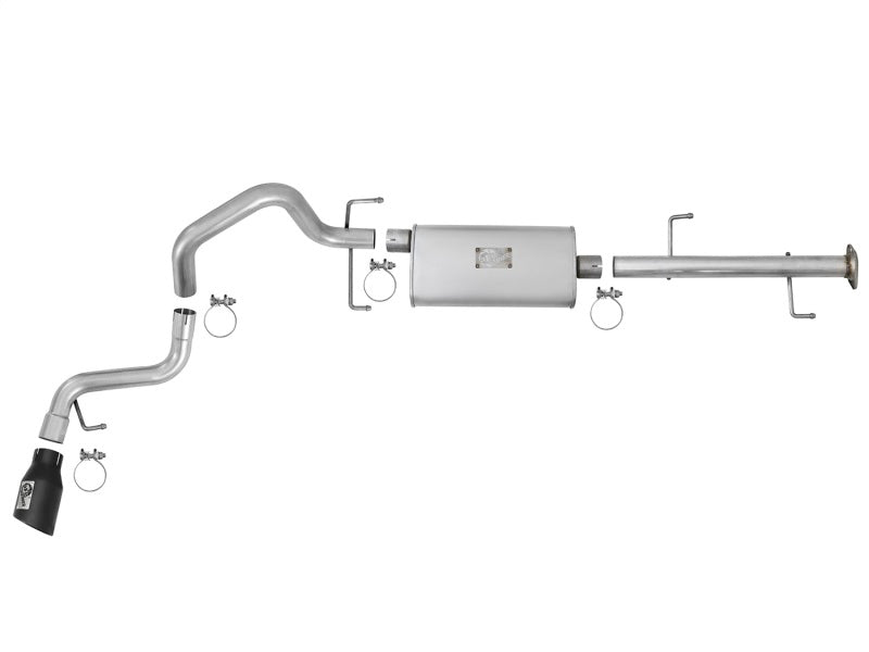 aFe Scorpion 2-1/2in Aluminized Steel Cat-Back Exhaust w/ Black Tips 07-17 Toyota FJ Cruiser V6 4.0L Precision R