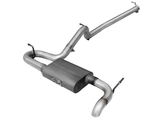 aFe Scorpion Exhaust System Cat Back 2.5in Aluminized Hi-Tuck 07-18 Jeep Wrangler JK V6 3.6/3.8L Precision R