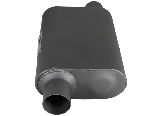 aFe Scorpion Replacement Alum Steel Muffler 2-1/2in In/Out Baffled Offset/Offset 13inL x10inW x4inH Precision R